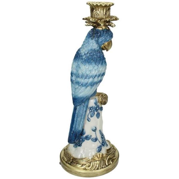 Candlestick with Blue Bird - ↑ 36 cm