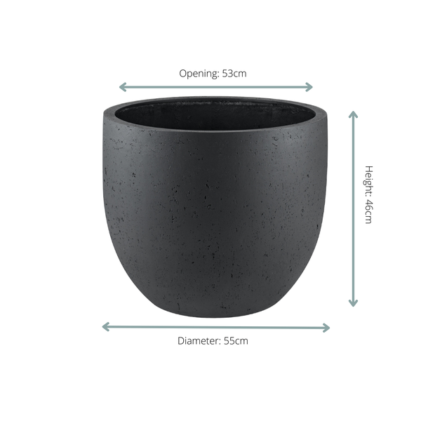 Pot Grigio New Egg Anthracite - D55 x H46