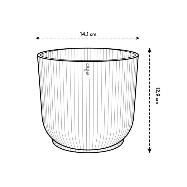 Pot elho Vibes Fold Round white - D14 x H13