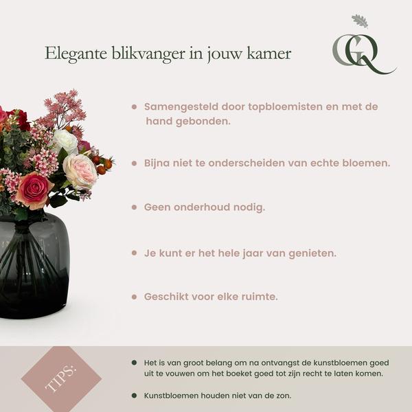 Kunstblumen Solo - Weiß - Hortensienblüte - x 8 - 52 cm