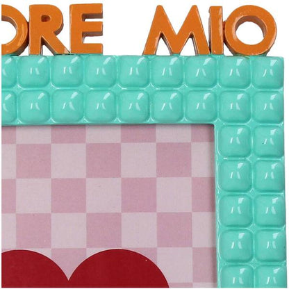 Bilderrahmen Amore Mio Polyresin Türkis 13x18cm