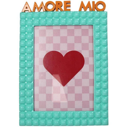 Bilderrahmen Amore Mio Polyresin Türkis 13x18cm