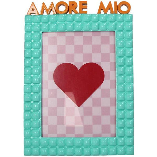 Bilderrahmen Amore Mio Polyresin Türkis 13x18cm