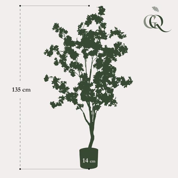 Artificial plant - Prunus - Cherry blossom - White - 135cm