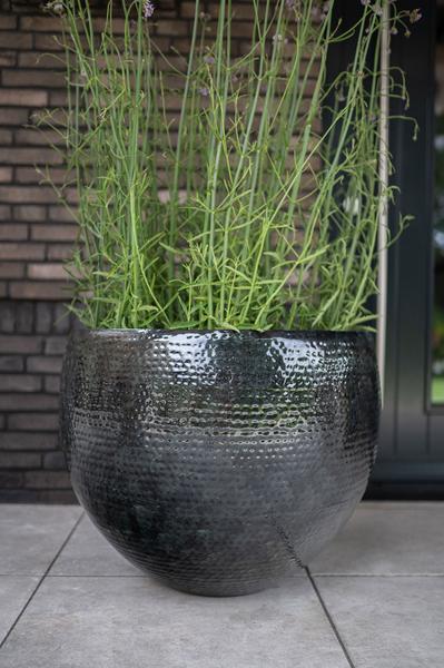 Set of 3 pots - Thom Black metal - Width