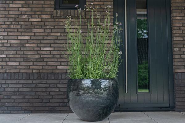 Set of 3 pots - Thom Black metal - Width