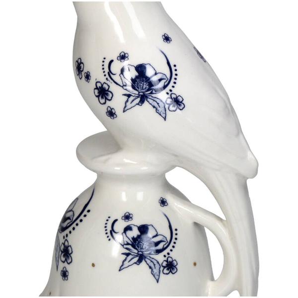 Kandelaar - Vogel Porcelijn - Delfts Blauw ↑ 21 cm